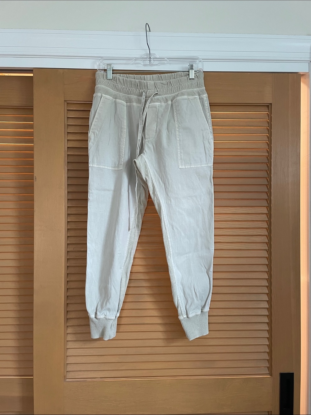James perse mixed media pant cream 2